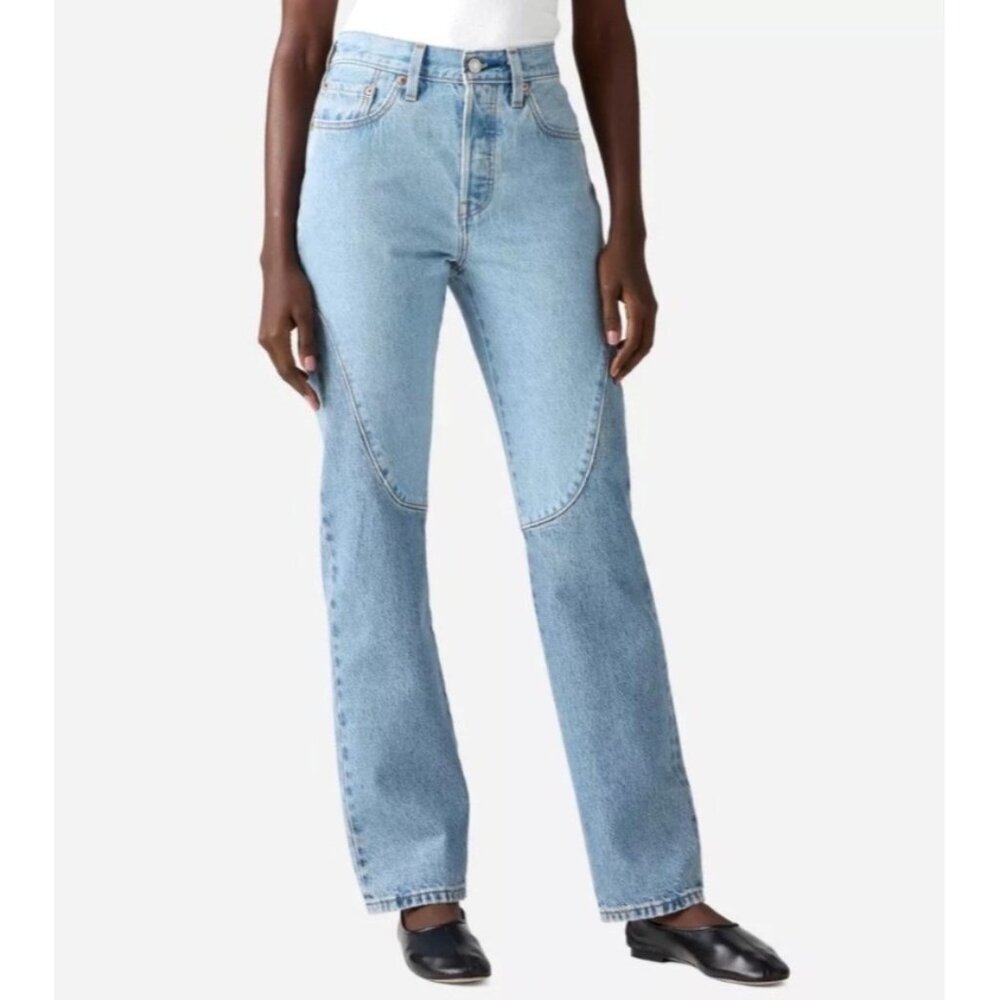 Levis 501 Original Women's Sz 29 X 30 High-Rise Straight-Leg Jeans Blue Denim